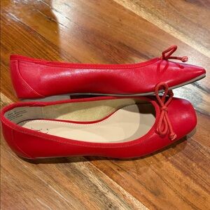 New York & Company Women's Womens BOW-ACCENT BALLET FLAT NEW